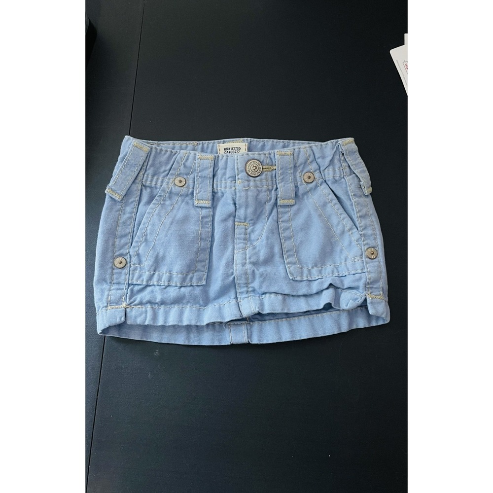 True Religion girls blue denim skirt size 2